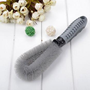 Accesorio de Rueda Gris – Cepillo y Empuñadura de Goma