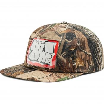 HUF Camo Snapback One Window Braun
