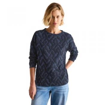 Cecil T-Shirt in Jäquard‑Stil