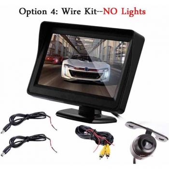 Koorinwoo 4.3 TFT LCD Parking Monitor and Waterproof Rear Camera