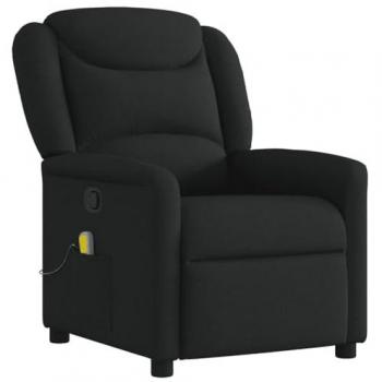 VidaXL Sessel mit Massagefunktion – Schwarzer Stoff (1 Stk.)