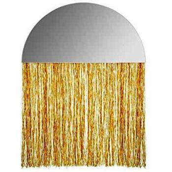 Miroir Enfant à Franges Demi-Cercle 34cm Or