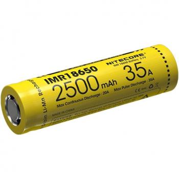 NITECORE IMR18650 3.7V Li-ion Rechargeable Battery 3100mAh Flat Top