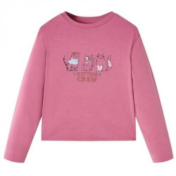 Kids' T-Shirt Long Sleeves Raspberry 92