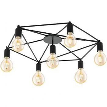 EGLO Staiti ceiling light black without lampshades