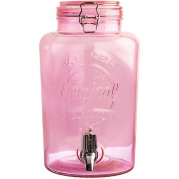 Pink 5L Drinks Holder – Kilner Retro Style