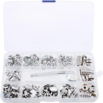 Juego de tornillos de acero inoxidable, 153 piezas para barcos