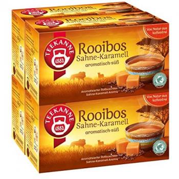 Teekanne Rooibos Sahne – Karamell mit Vanille‑Tropfen
