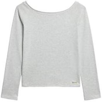Off‑Shoulder Bardot Long Sleeve T‑Shirt – Superdry