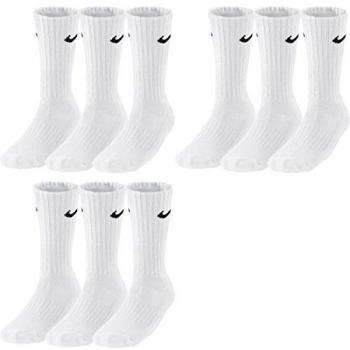 Nike Valor Cotton Crew Calcetín Unisex Blanco y Negro Talla M