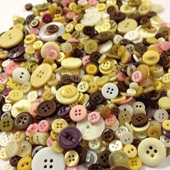 CraftyThings Mulberry Button Assortment – 50 g