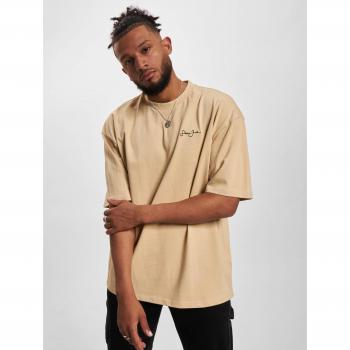 Sean John Beige Halbarm T-Shirt Retro, 100% Baumwolle