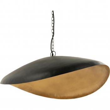 Lámpara de Techo Chic Metal Negro y Dorado D74
