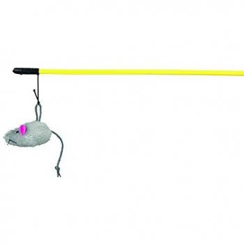 Trixie Long Plush Mouse Toy Rod