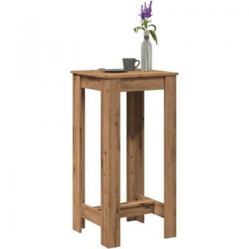 TORANA Mesa de Bar Alta en Roble 51x50x103,5cm