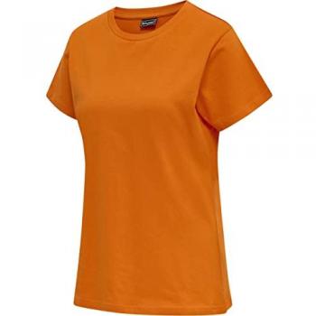 Hummel Damen T-Shirt Rot Basic Orange L