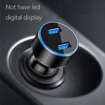 3A Schnelllade Auto Ladegerät mit LED-Anzeige für Xiaomi Mi10, Redmi Note 10 und iPhone 12 Pro Max