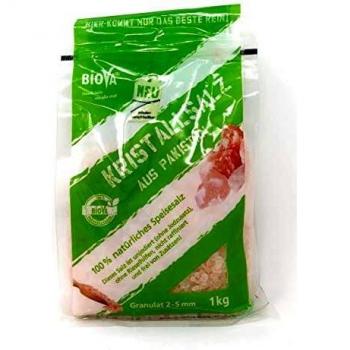 Biova Punjab Kristallsalz – 1 kg naturbelassenes Granulat 2–5 mm