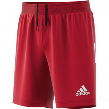 Adidas Kids’ 3‑Streifen Shorts, Scarle/Weiß – Größe 152 – DY8494