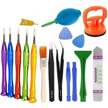17-in-1 Universal LCD Screen Repair Tools with Suction Cup