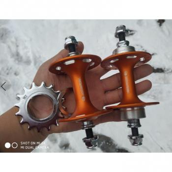 Ensemble de moyeux pour vélo pignon fixe