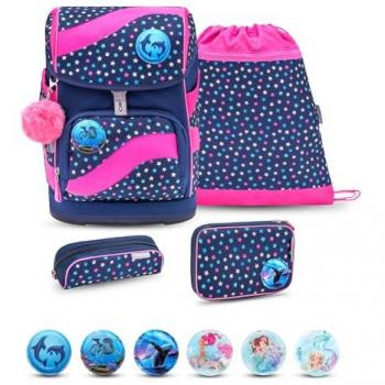 Smarty Ergonomischer Schulrucksack mit Stars‑Federtasche