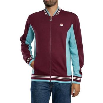Fila Settanta Baseball Style Track Top Jacket for Men in Milky Blue & Gardenia