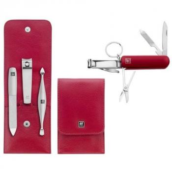 Set di Cura Unghie Zwilling con Custodia TWINOX Rosso – 3 Pezzi