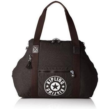 Kipling ART M Sac de plage, 58 cm, 26 litres, Noir (Lively Black)