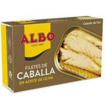 Filetes de Caballa en Aceite de Oliva Albo, 120 g