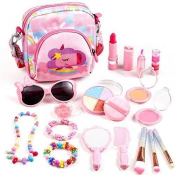 Set Auney de Maquillaje Infantil – 18 Piezas, Cosmeticos Lavables