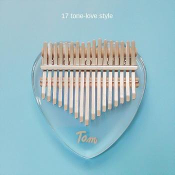 Kalimba de Cristal 21 Teclas con Estilo Arcoíris y Caja EVA
