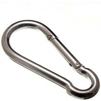 Durable Carabiner Hook 1/2 Inch Zinc Plated Steel (Pack of 100)