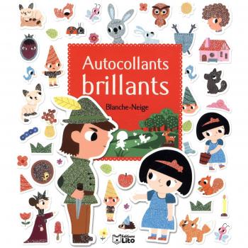 Mes Contes en Autocollants Brillants : Blanche Neige