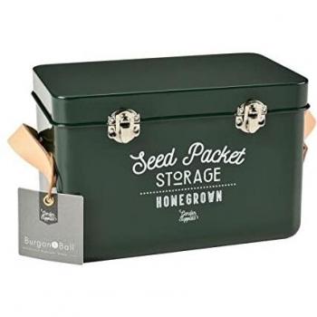 Burgon & Ball Contenitore per Semi con Manici in Pelle