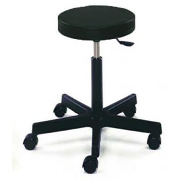 Taburete giratorio a gas con base de PVC