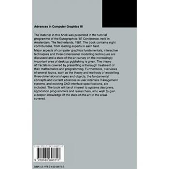Advances in Computer Graphics III (Focus on Computer Graphics)