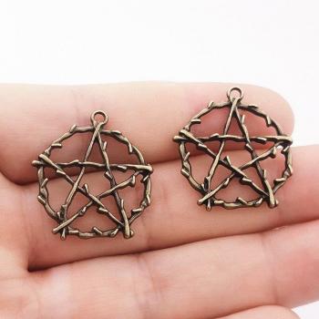 6pcs Charms Maimang Star for DIY Necklace and Earrings