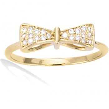 Brillance Or – Bague Noeud Romantique