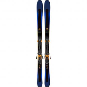 Salomon XDR 84 Ti Skier mit Warden MNC13 schwarz/blau