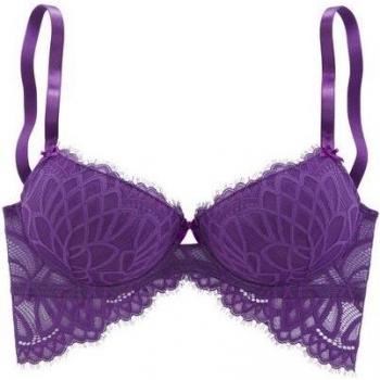 LASCANA Schalen-BH „Cara“ Lila 85 D Sexy Dessous aus Recyceltem Material