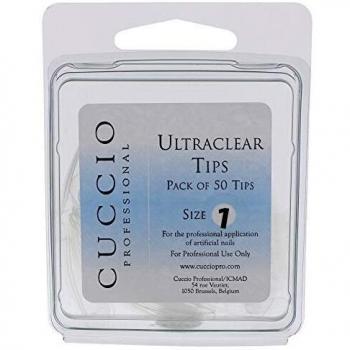Cuccio Ultraclear Tips Pack Of 50 Size 1