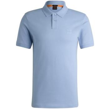 Herrenpoloshirt BOSS Orange 3XL, hellblau, Slim Fit