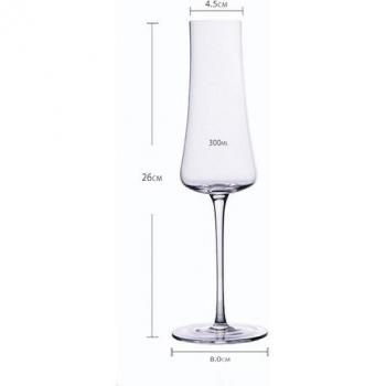 Vaso de Boda Ultra Delgado Burdeos