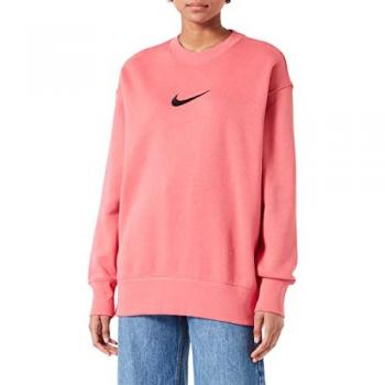 Nike Female Pink Crewneck Sweatshirt – Medium, Oversized Fit