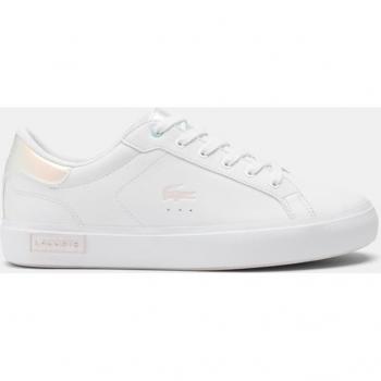 Lacoste Powercourt Kinder Schuhe weiß-rosa