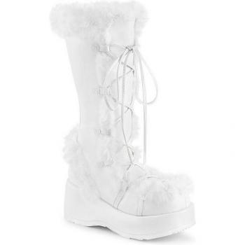 DemoniaCult Weiße Damen Stiefel EU 42