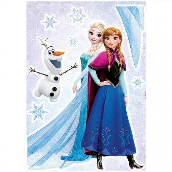 Komar 14046h Deco-Sticker Frozen Schwestern, Bunt, 50 x 70 cm