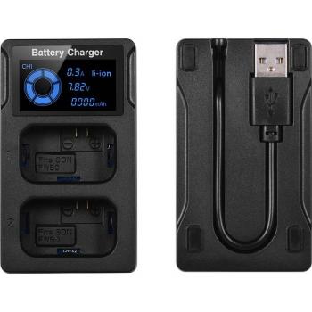 Cargador Andoer para Baterías Canon LP-E8/LP-E6/LP-E10/LP-E17