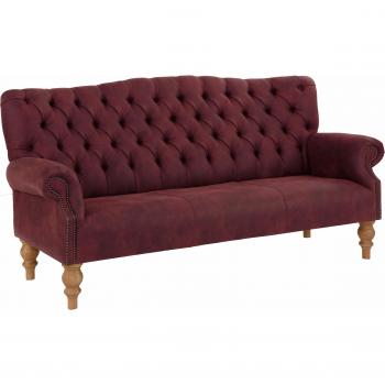 Home Affair „Lord“ Chesterfield Sofa – echte Knopfheftung & veredelte Ziernägel